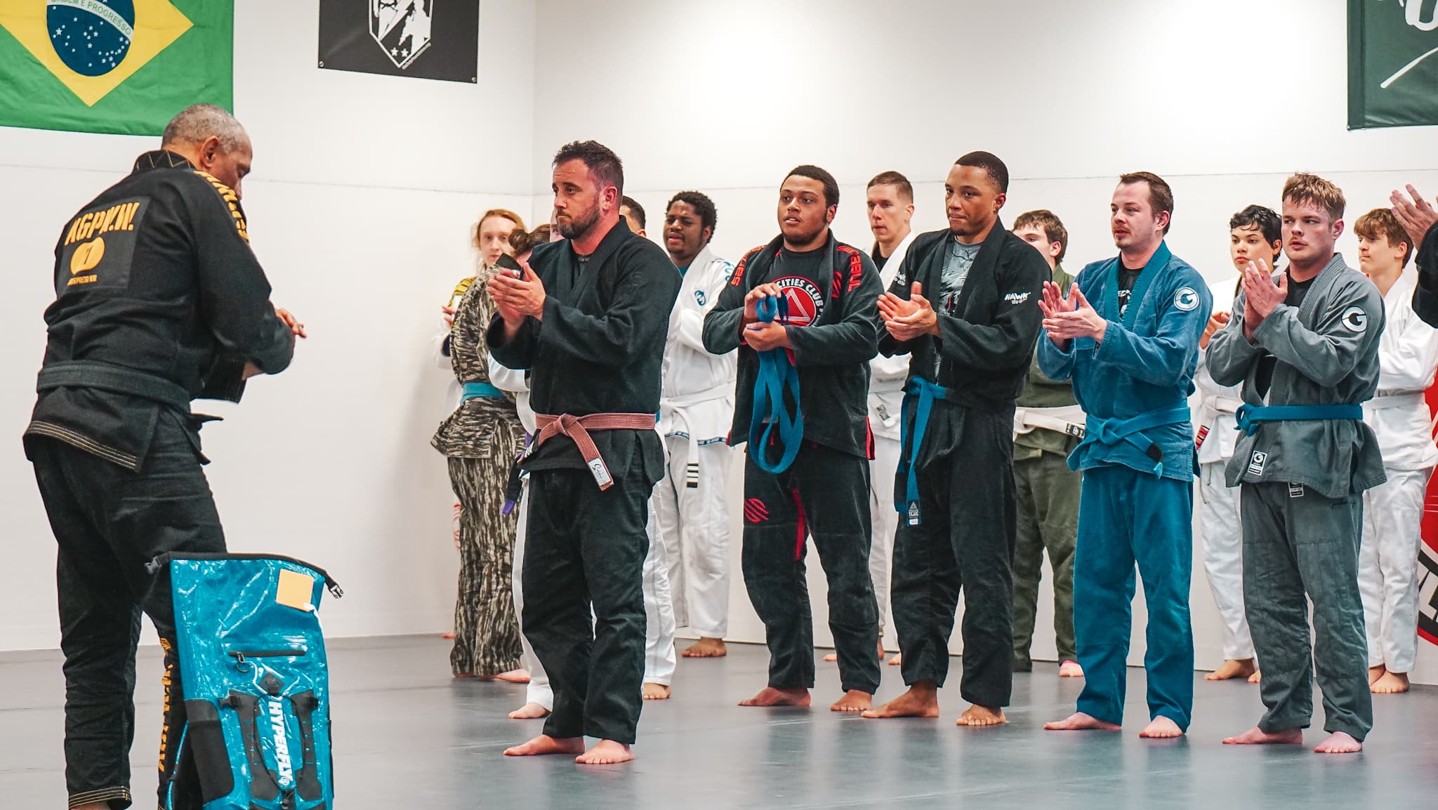 Tri-Cities Brazilian Jiu Jitsu class on the mats